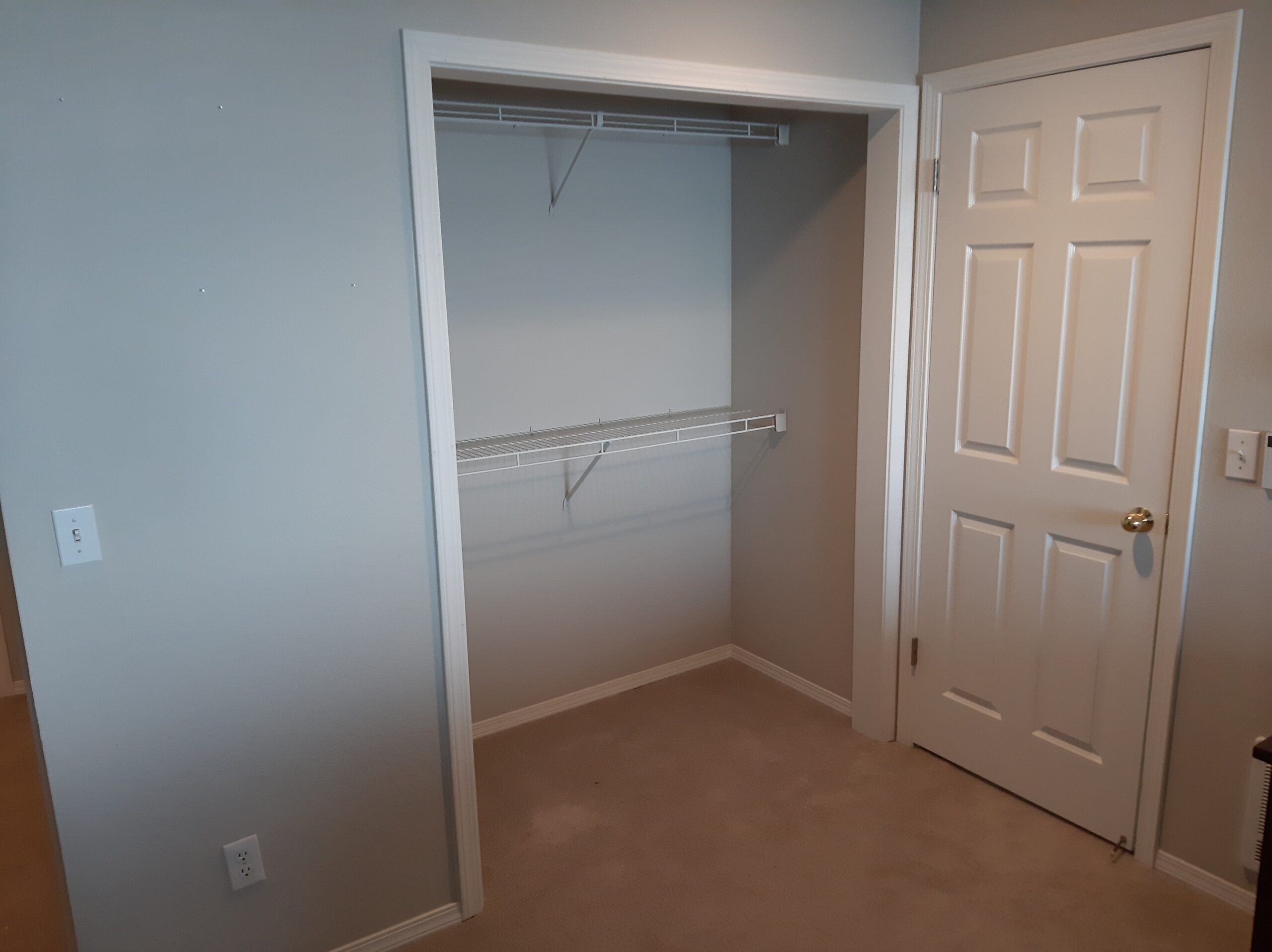 White door casing installation completed, Seattle home