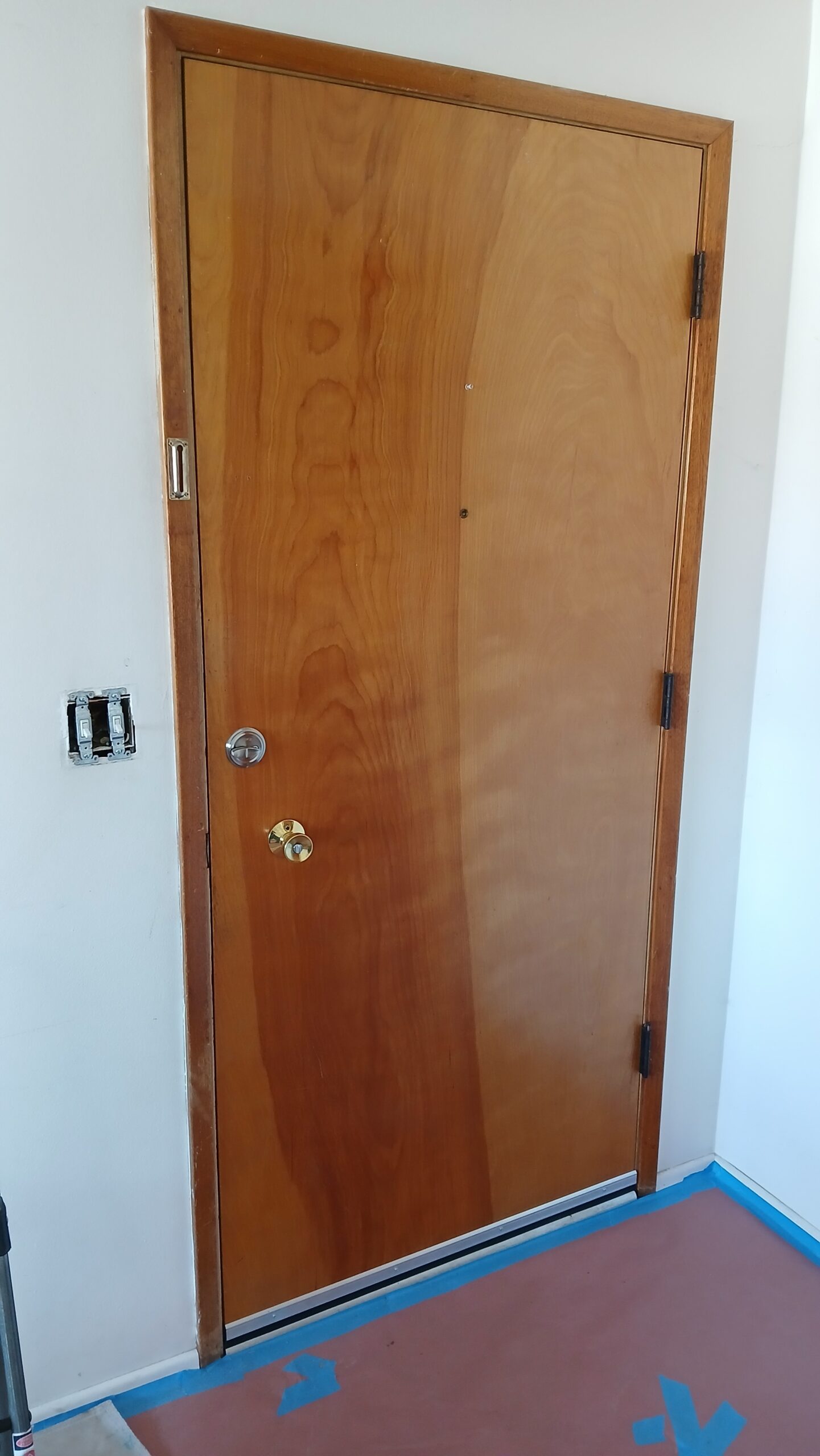 Front door before replacement, Seattle home