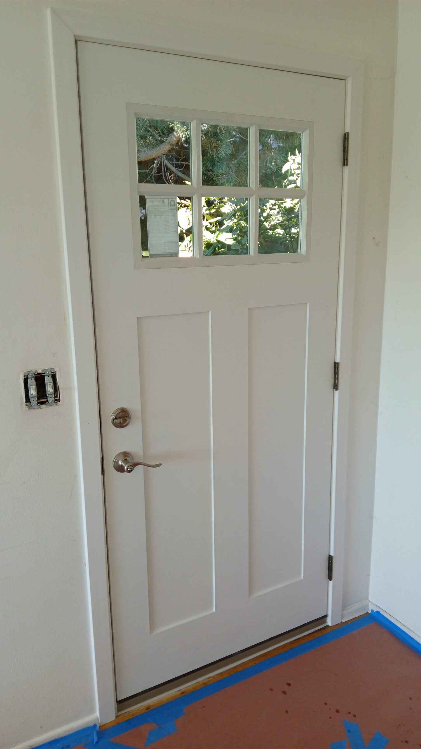 New exterior front door installed, Seattle home