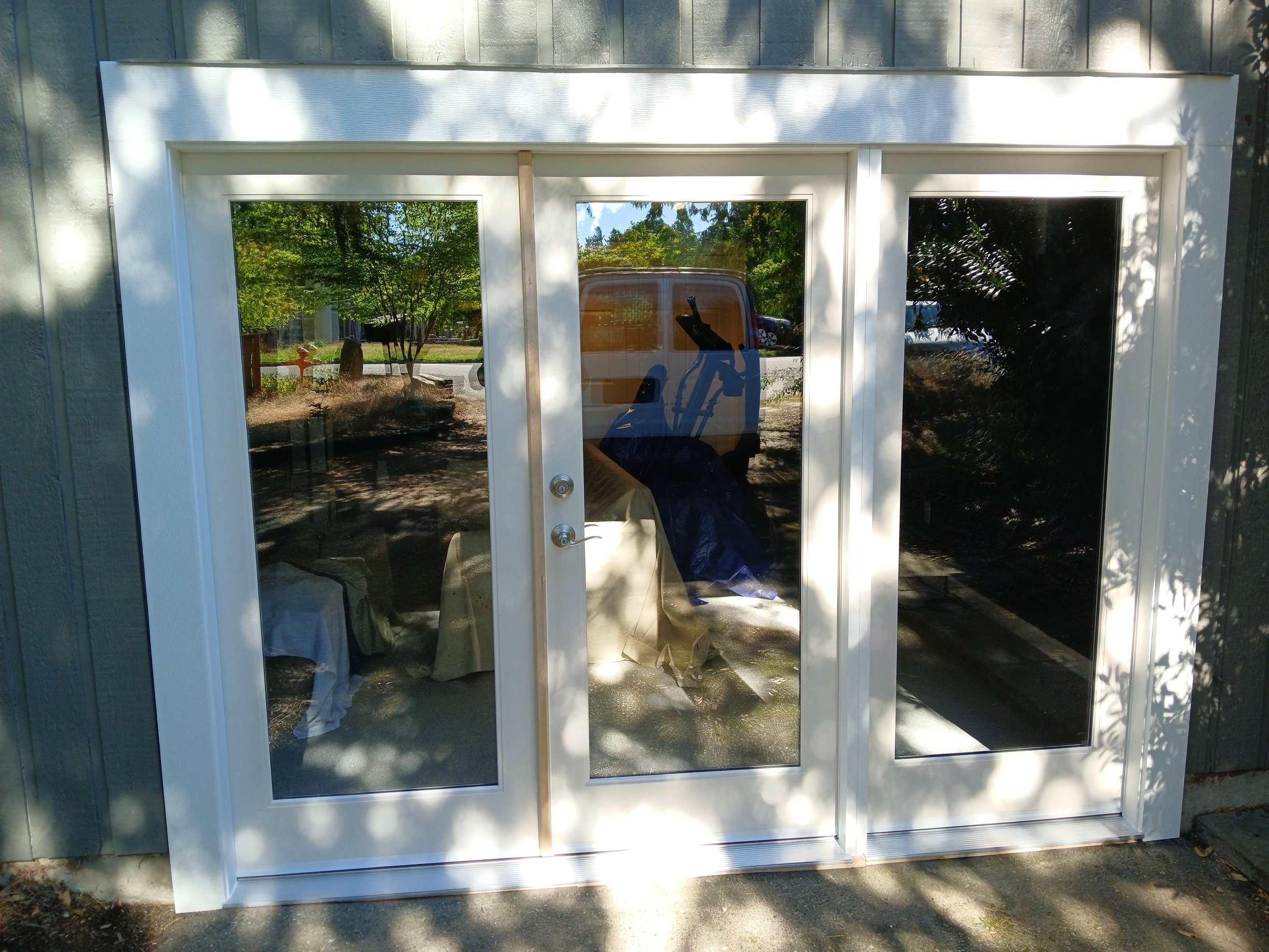 French doors installed, Seattle home