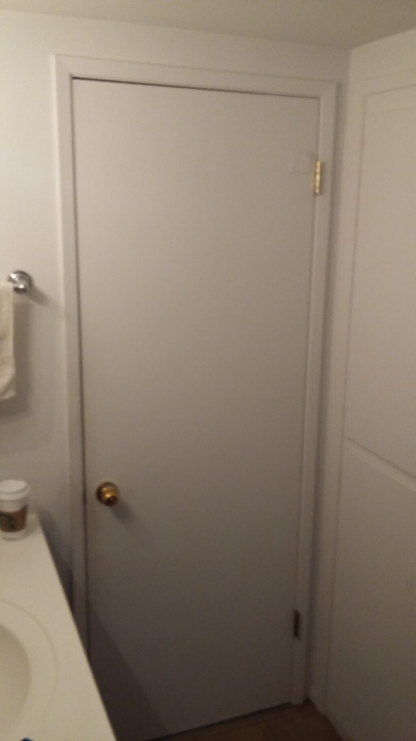 Interior door before installation, Seattle home