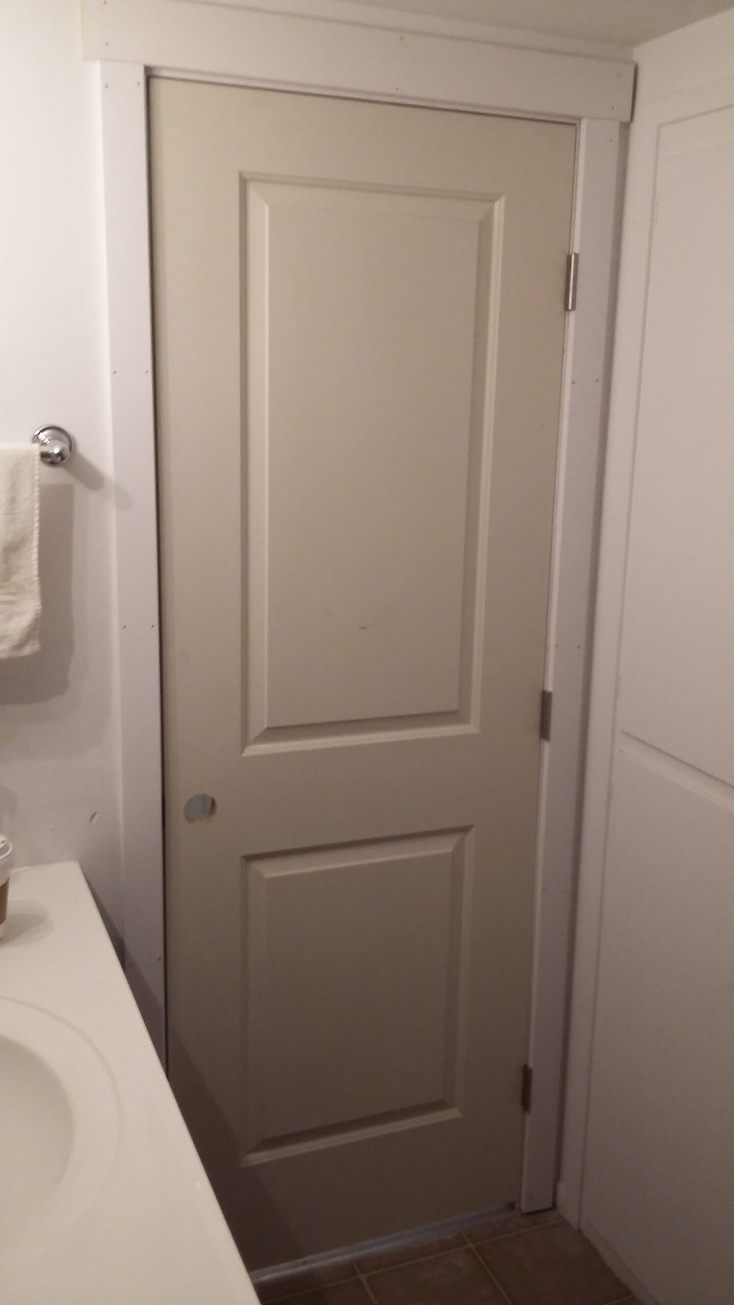 Interior door installed, Seattle home