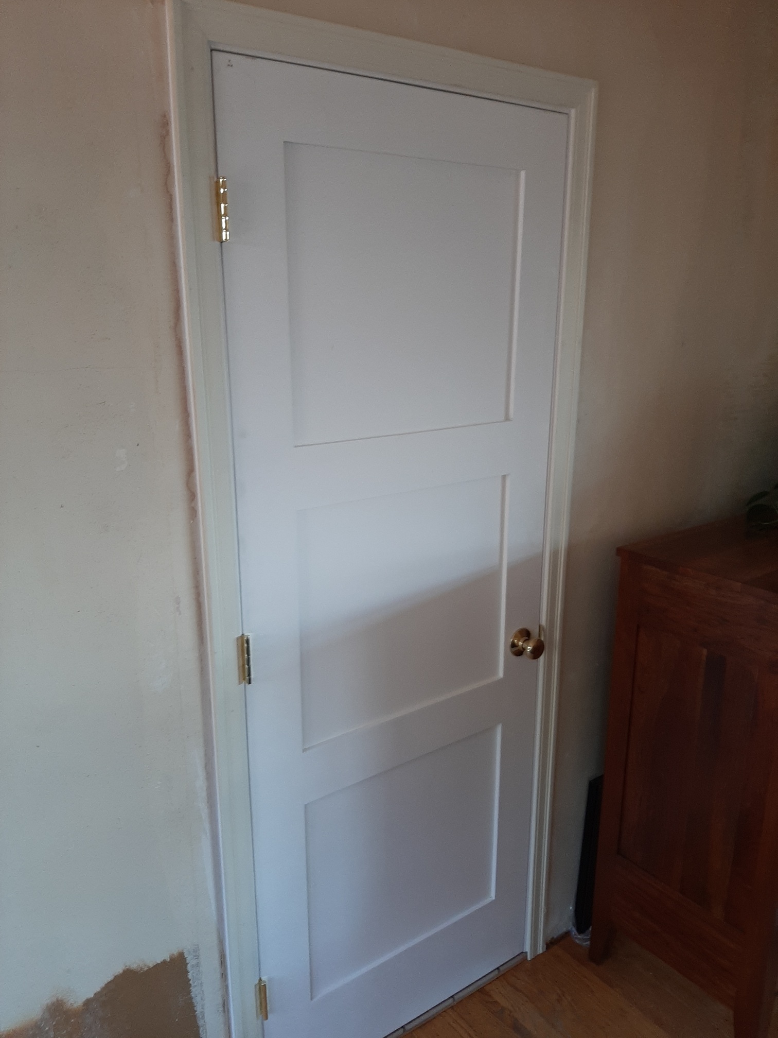 Interior door installed, Seattle home