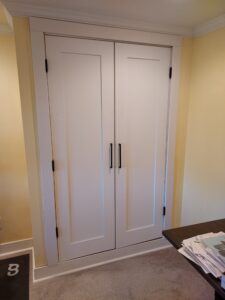 White closet door installed in Seattle home