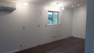 Kitchen before cabinet installation, Seattle remodel project