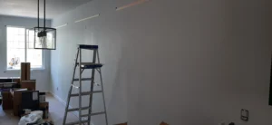 Empty room before shadow box molding installation, Seattle