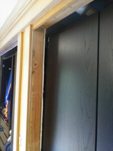 Interior door before casing installation, Seattle