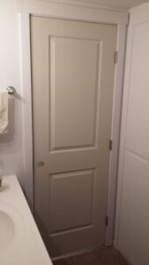Interior door installed, ballard home