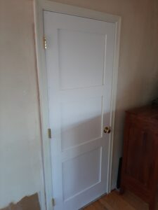 Interior door installed, Seattle home